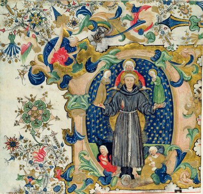 St. Francis in Glory Surrounded by Chastity, Poverty and Obedience with Lust and Avarice at His Feet by Cristoforo Cortese
